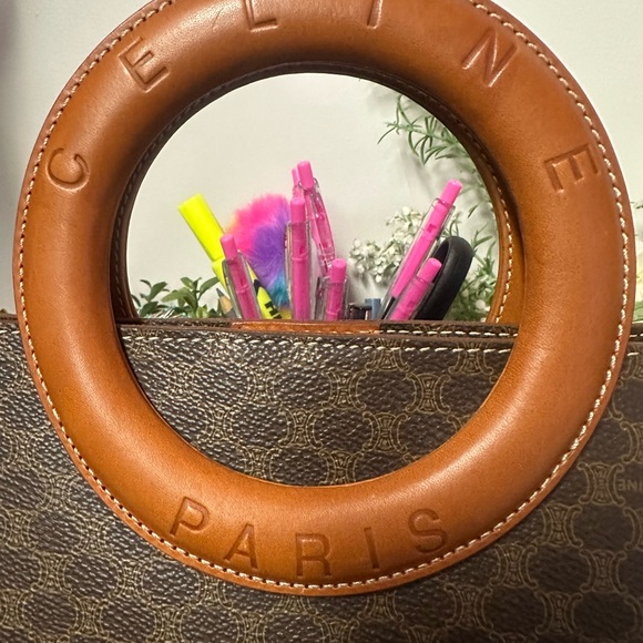 Céline Macadam Vintage Handbag with Round Handle - Picture 5 of 17